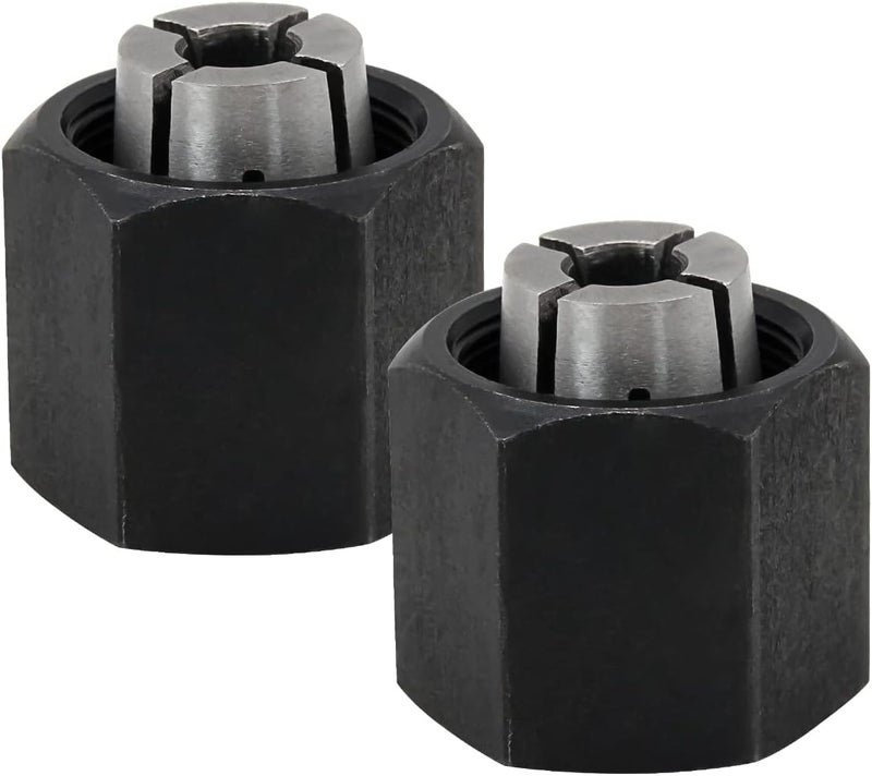 Thaekuns 2pcs 2610906283 1/4" Router Collet for Bosch 1613,1617, 1618,1619 Series Routers - Image 1